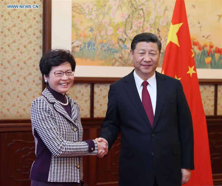 President Xi meets incoming HKSAR chief executive
