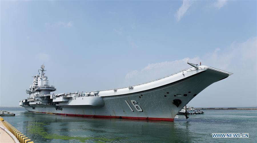 China's aircraft carrier formation sets out for training mission