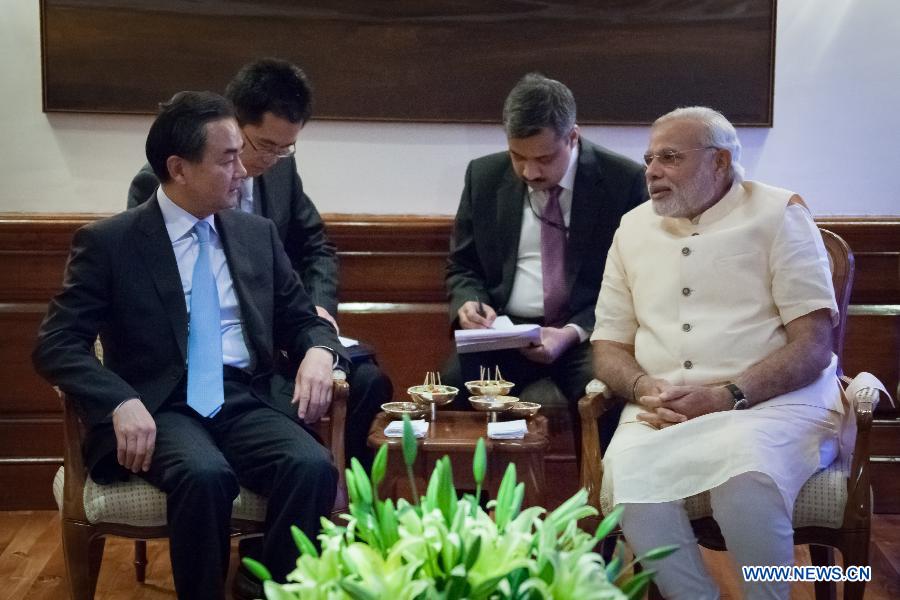 INDIA-NEW DELHI-PM-CHINA-WANG YI-MEETING