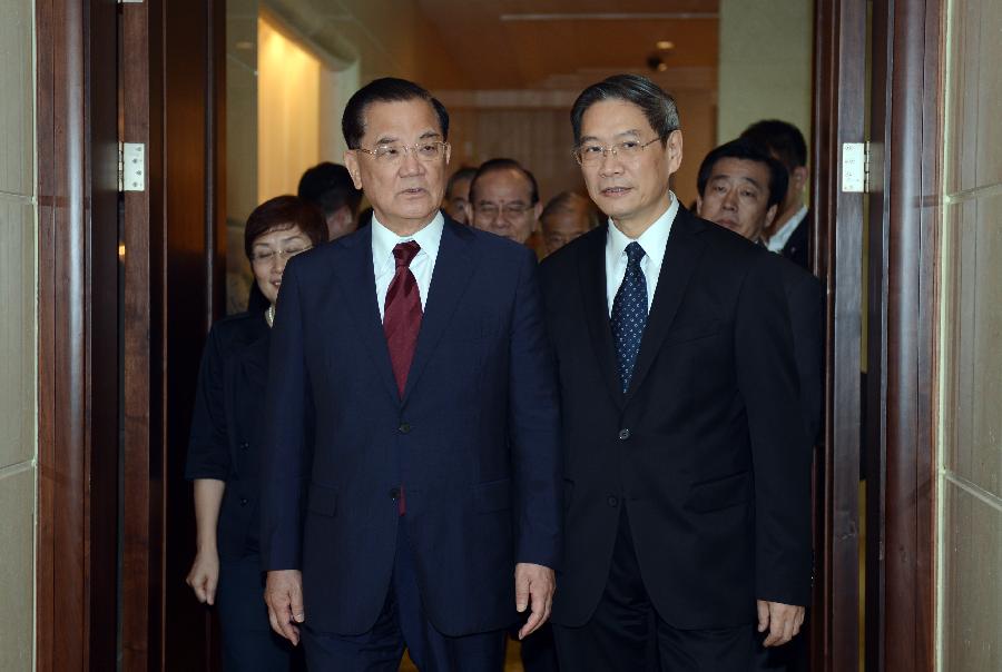 CHINA-HANGZHOU-ZHANG ZHIJUN-MEETING-LIEN CHAN(CN)