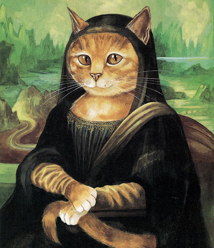 Cats take over most famous western artworks