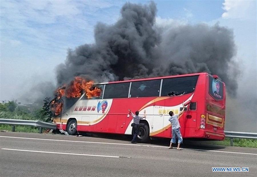 24 mainland tourists killed in Taiwan coach fire