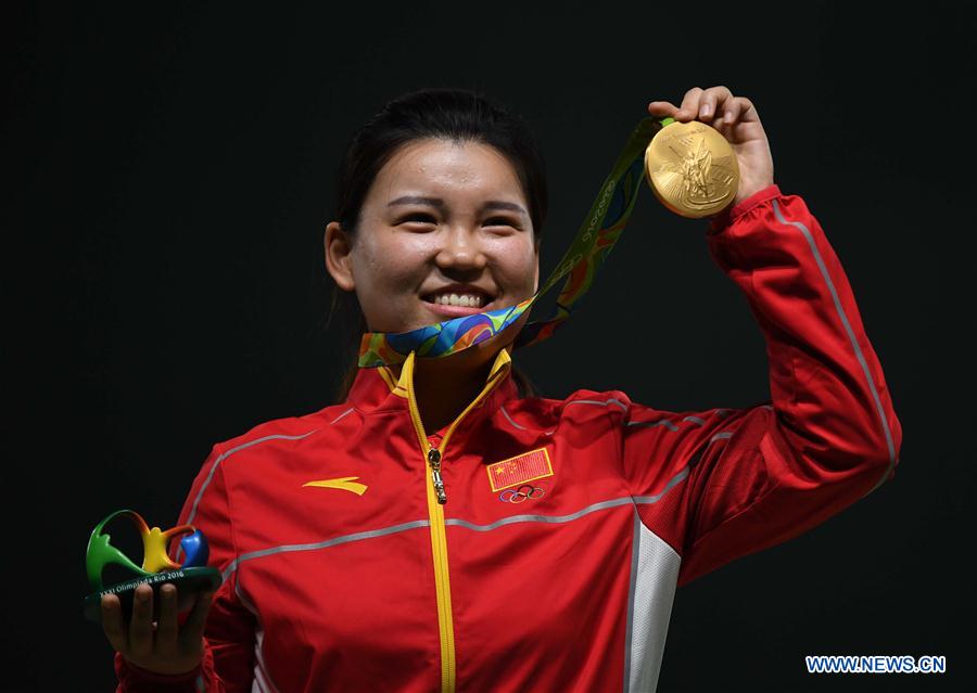 Pistol shooter Zhang Mexngxue wins China's first gold in Rio