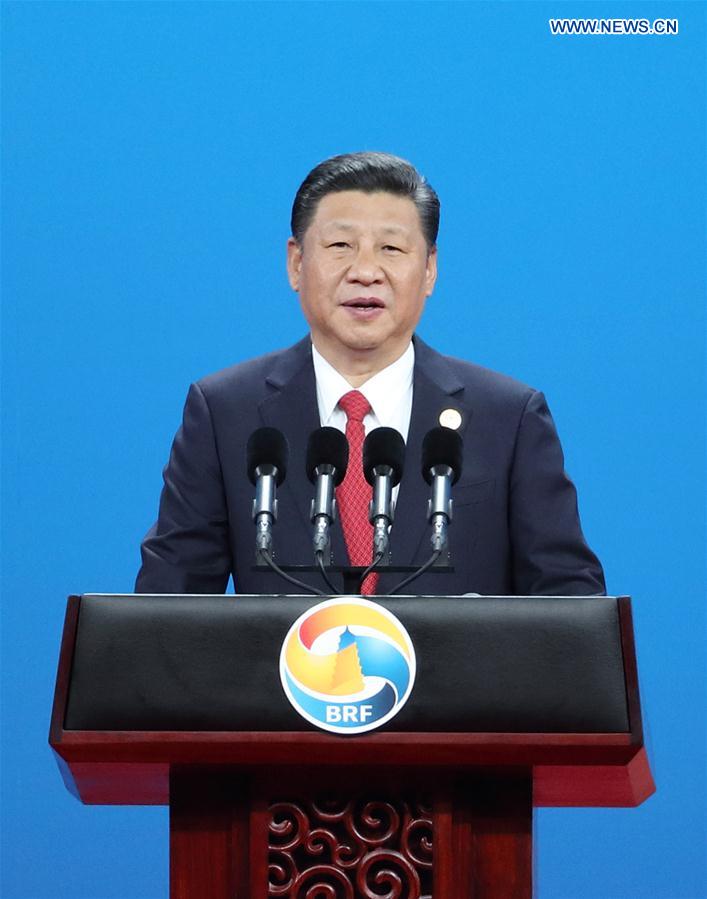 President Xi delivers speech at opening ceremony of Belt and Road forum
