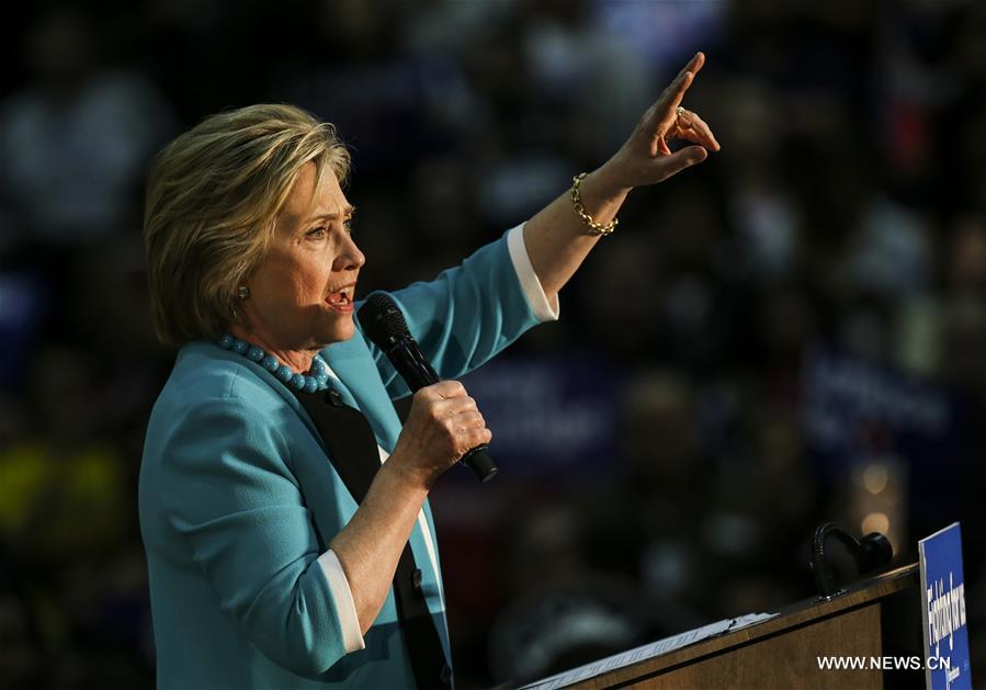 Hillary Clinton has enough delegates to win U.S. Democratic nomination: media