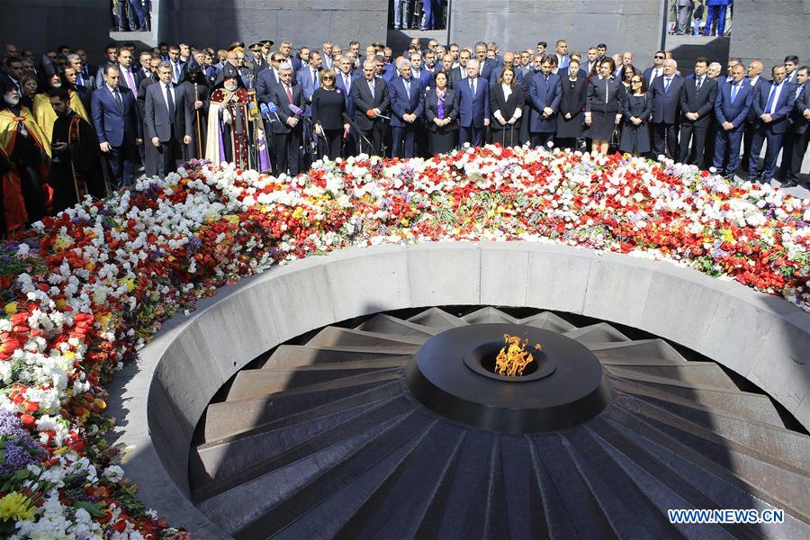 Armenia marks 102th anniversary of mass killings by Ottoman Empire